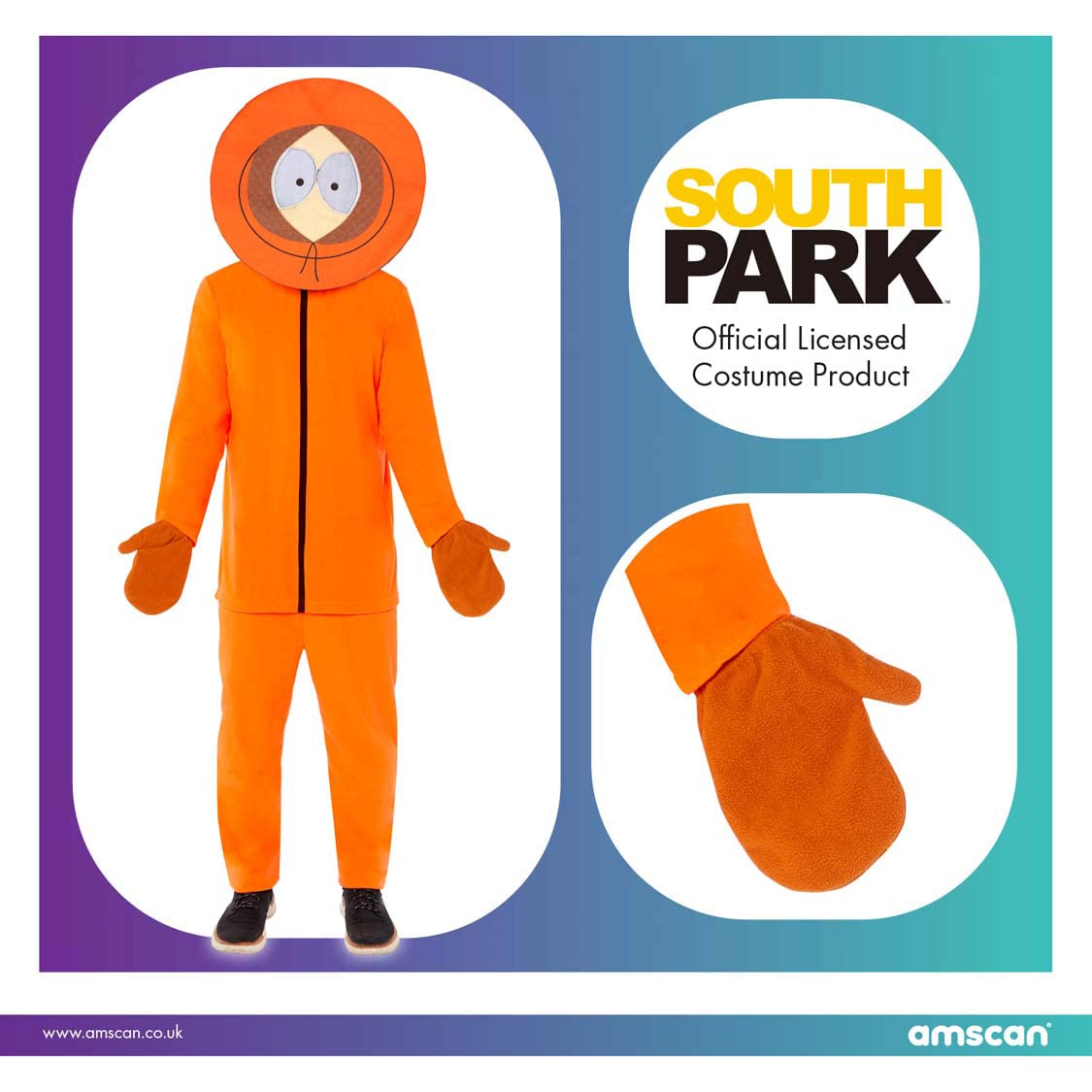 Kenny South Park Costume - Officially Licensed - Mens Halloween & Party Outfit