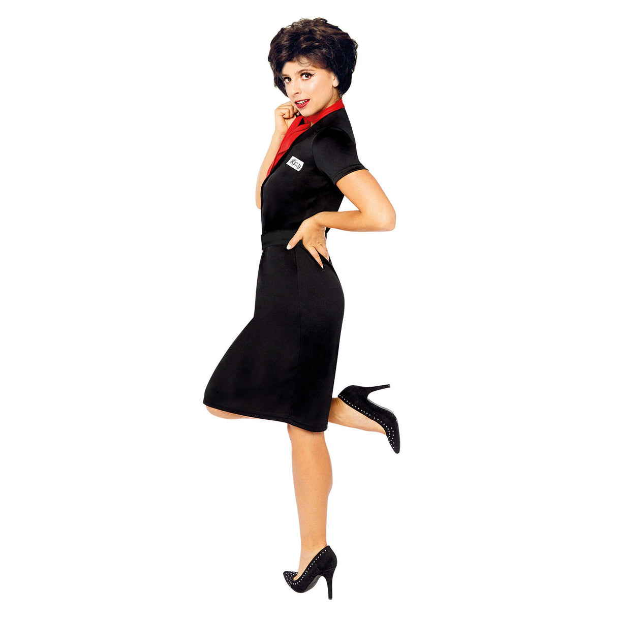 Rizzo Grease Black Dress Costume - Adult Womens (Officially Licensed)