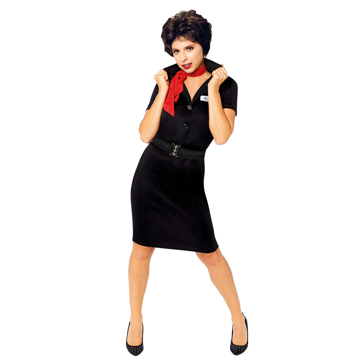Rizzo Grease Black Dress Costume - Adult Womens (Officially Licensed)