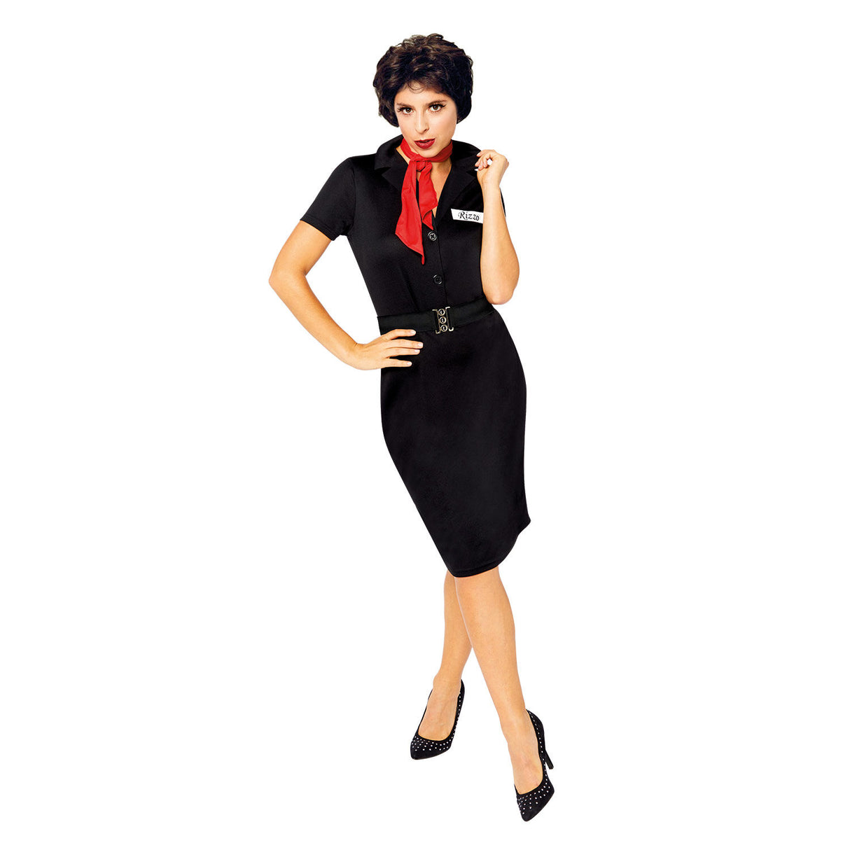 Rizzo Grease Black Dress Costume - Adult Womens (Officially Licensed)