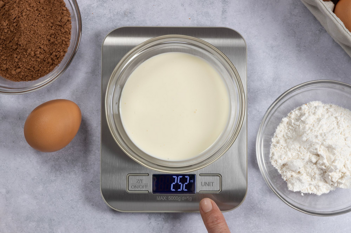 Cuisena Slim Line 5kg Digital Kitchen Scale - Silver