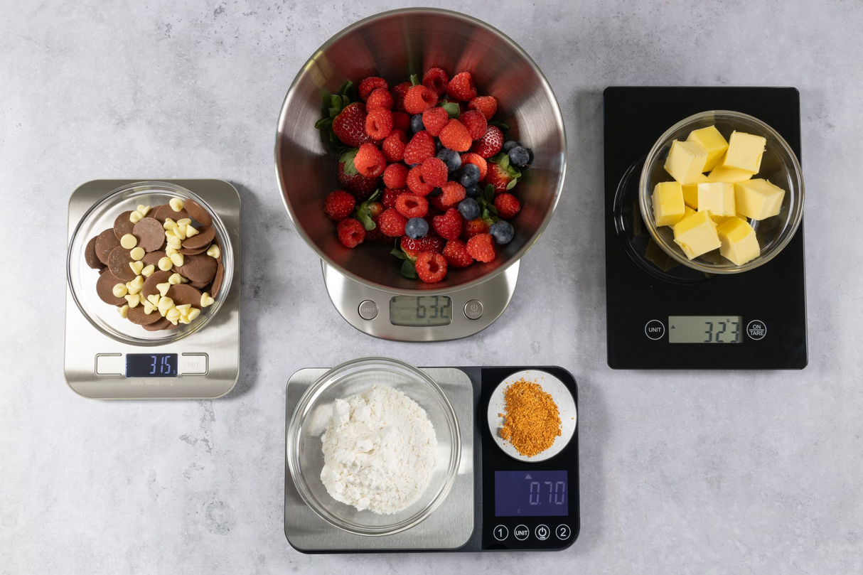 Cuisena Slim Line 5kg Digital Kitchen Scale - Silver