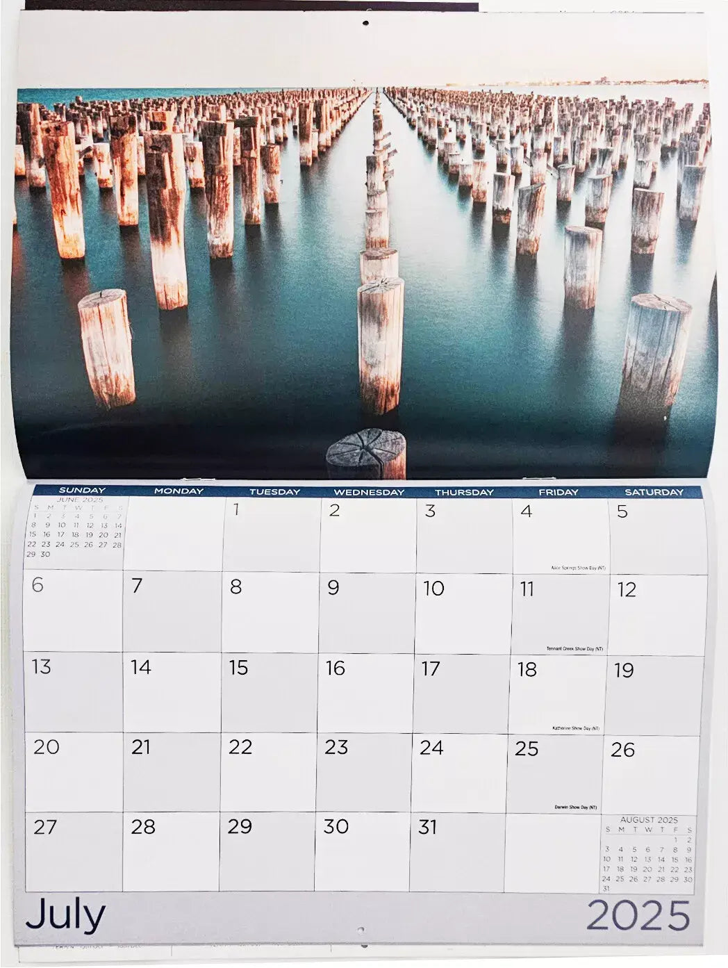 IG Design 2025 Wall Calendar - 16 Month Hanging Planner (Victoria Souvenir)