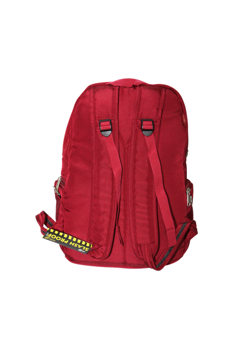 FIB Mens Backpack Travel Rucksack Shoulder Bag - Burgundy