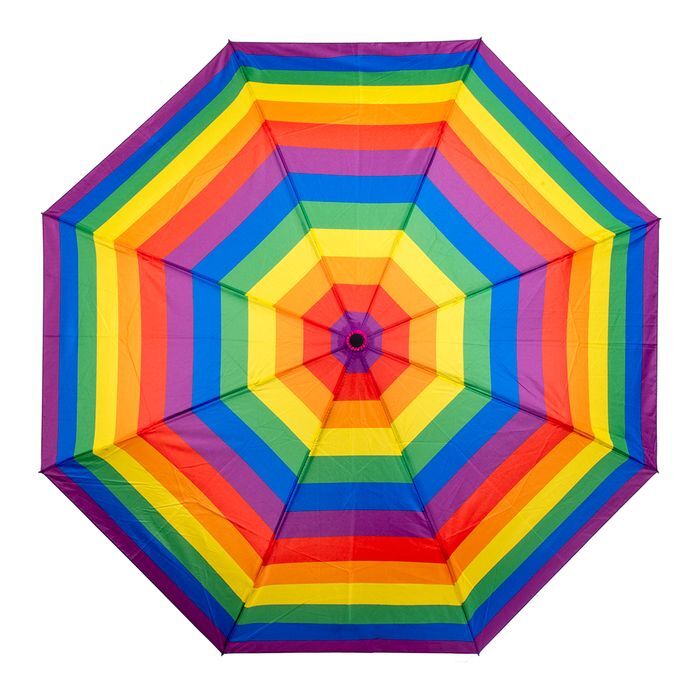 Brellerz Rainbow Umbrella Pride Gay Lesbian LGBTQ with UPF50+ Sun Protection