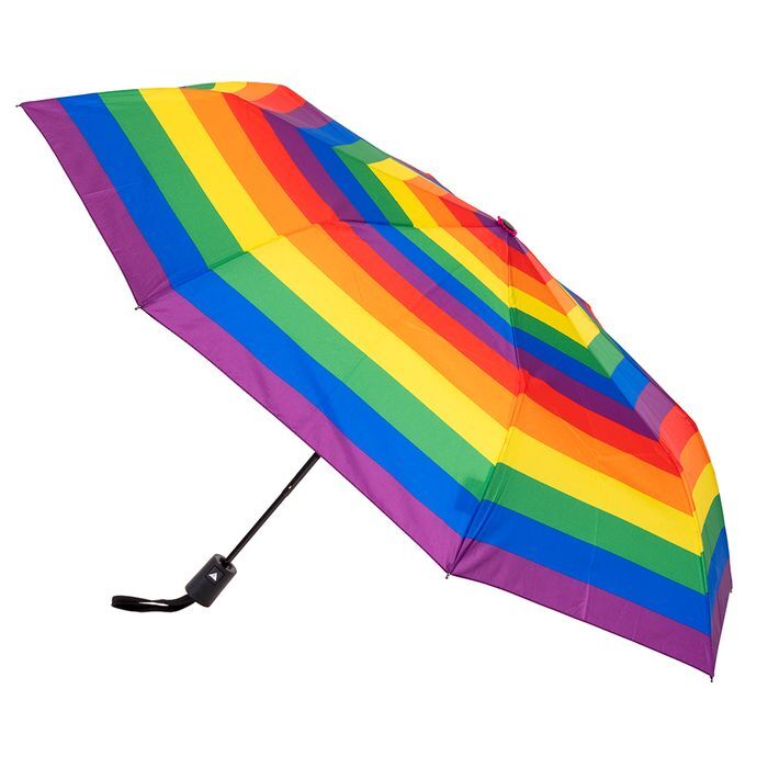 Brellerz Rainbow Umbrella Pride Gay Lesbian LGBTQ with UPF50+ Sun Protection