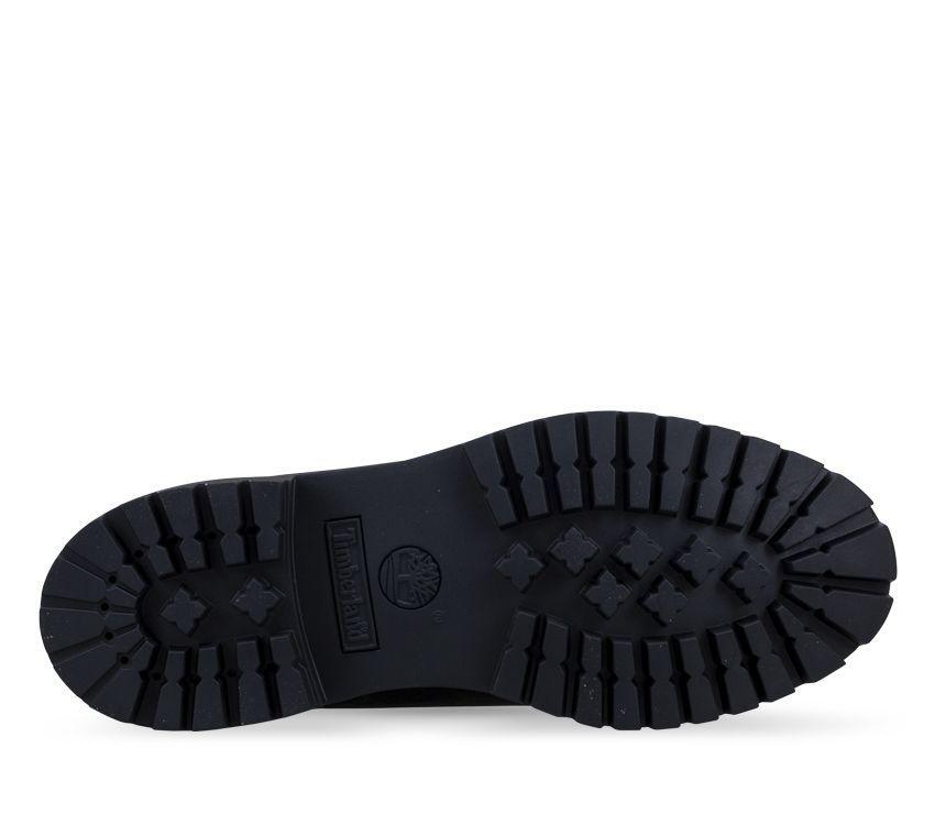 Timberland Mens 6-inch Double Collar Boots Leather Shoes Lightweight - Black Nubuck