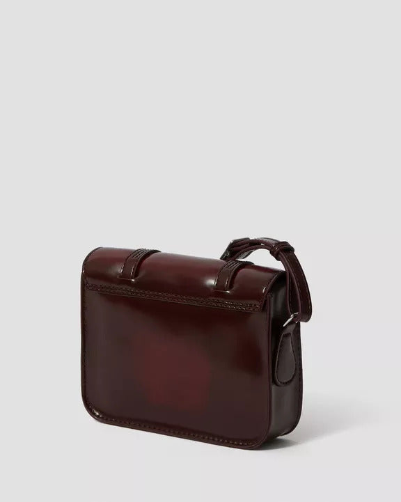 Dr Martens Womens Satchel Bag Vegan Crossbody 7 inch - Cherry Red