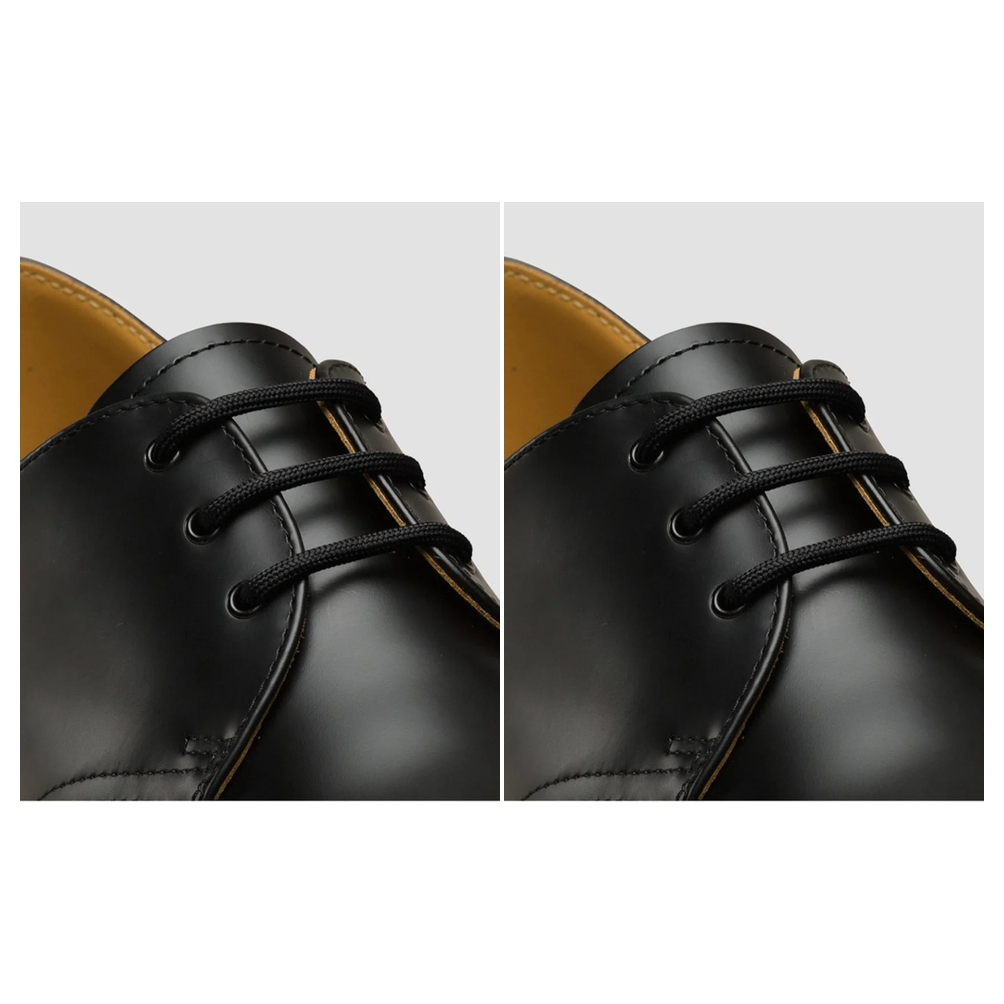 2x Dr. Martens 65cm Round Laces Pack - Black (3 Eye Boots)