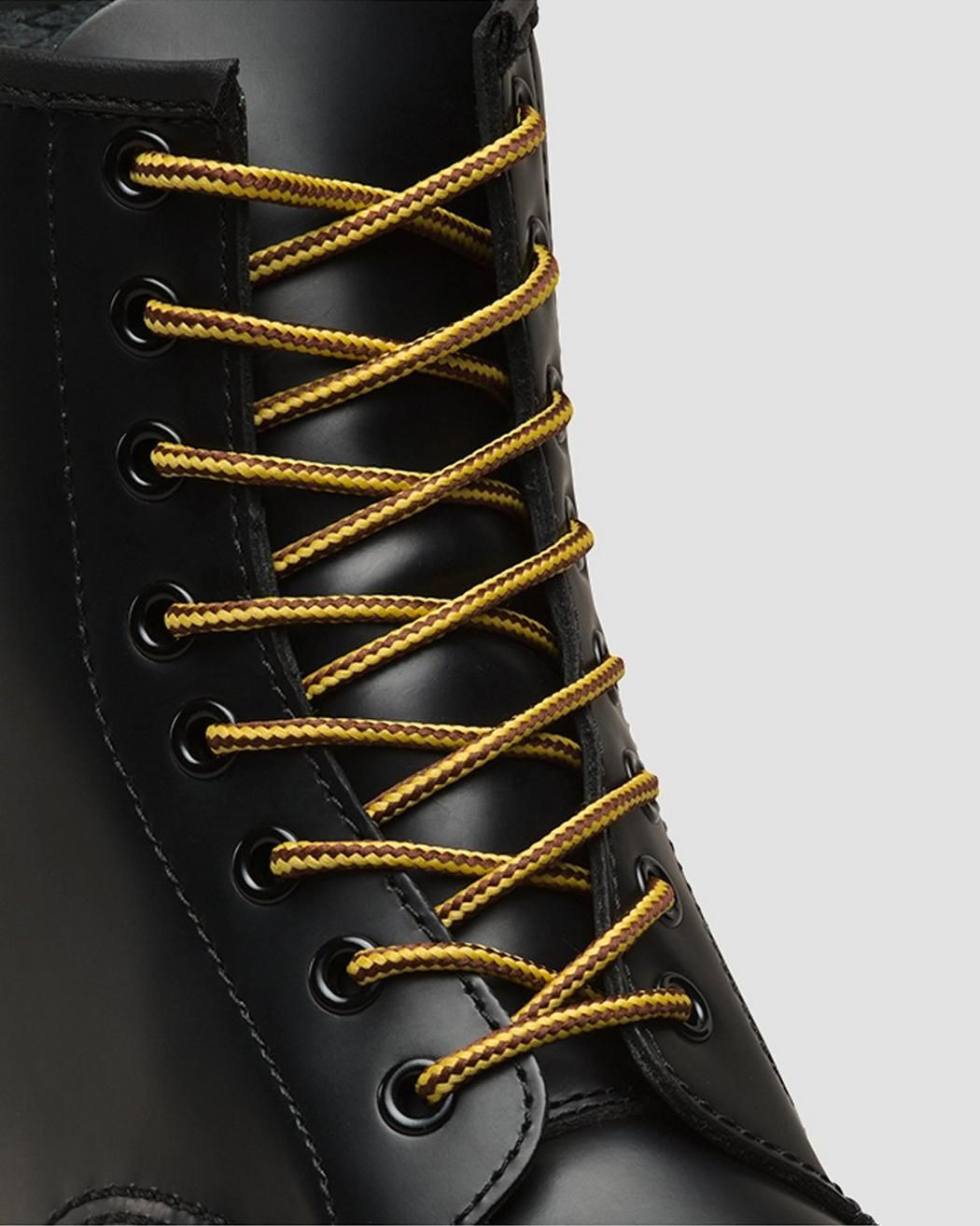 Dr. Martens 140cm Round Laces - Brown/Yellow (8-10 Eye Boots)