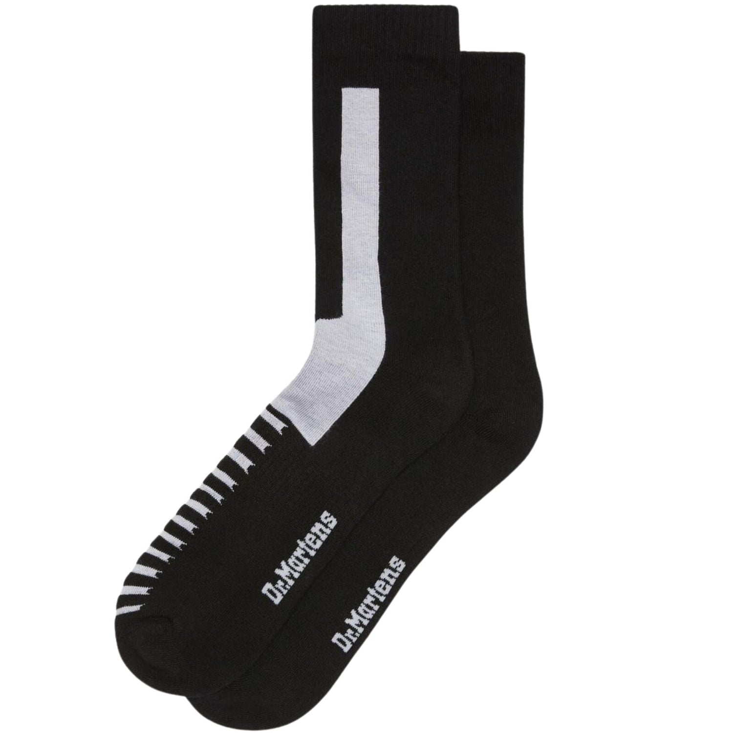 Dr. Martens Double Doc Boot Socks Black/White S/M M/L - Organic Cotton Blend