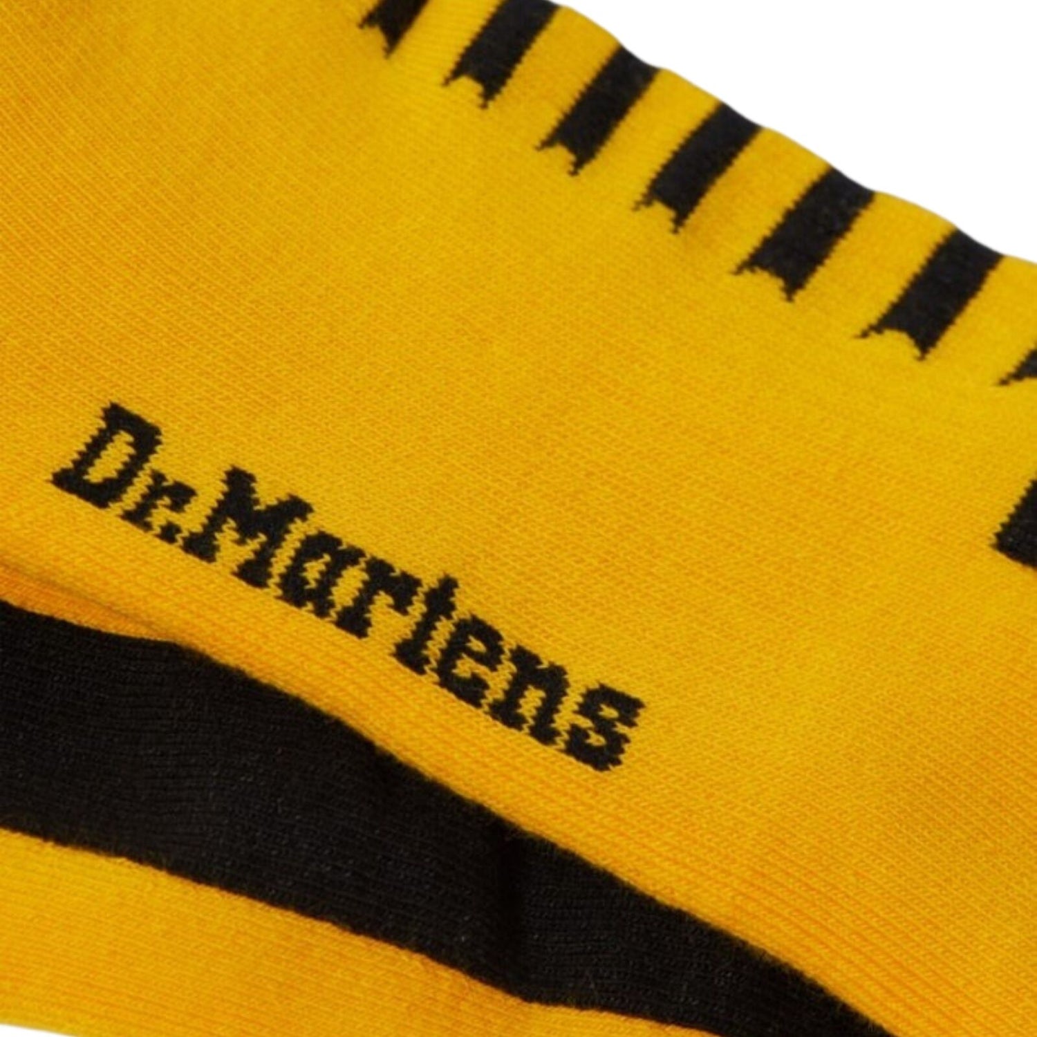 Dr. Martens Double Docs Socks in Black Yellow – Cotton Blend – S/M M/L – Cushioned – New