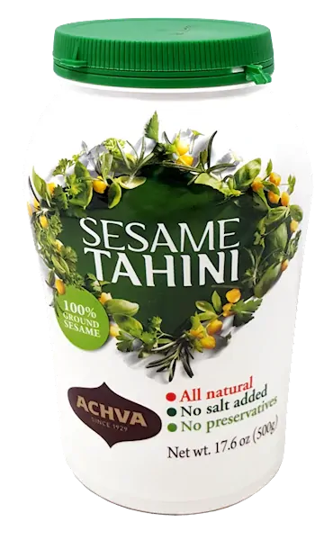 Achva 500g 100% Ground Sesame Seeds Tahini Paste All Natural Dip Spread
