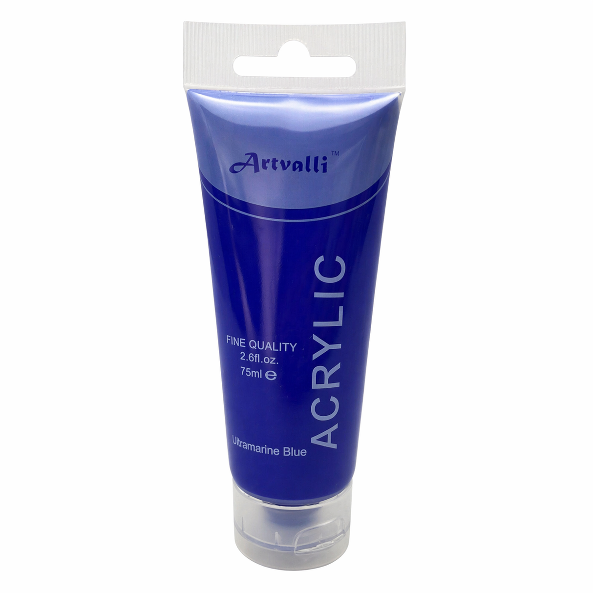 3x Artvalli Artists Acrylic Paint Bulk Pack - Ultramarine Blue 75ml Tube (Water Based & Non Toxic)