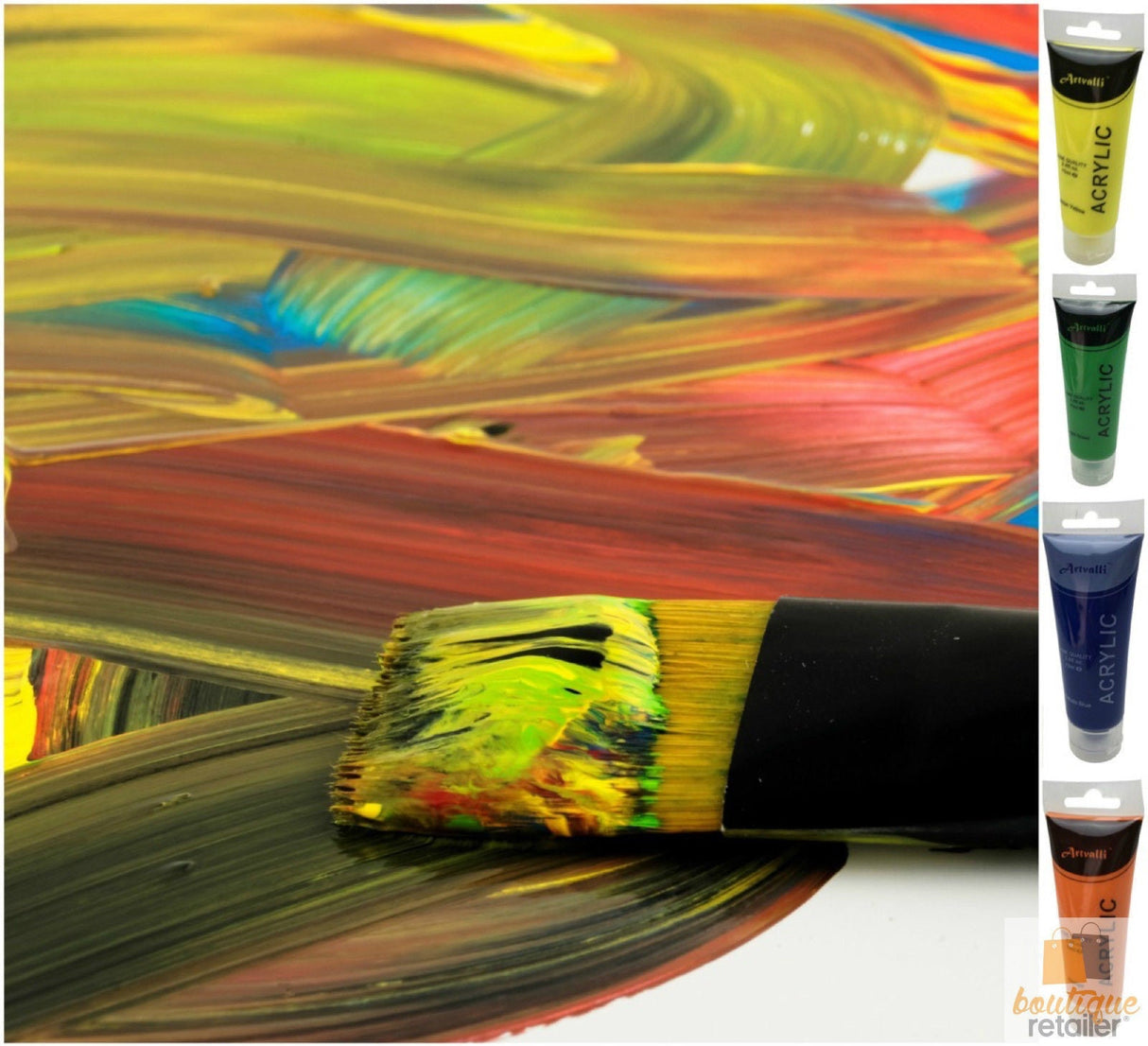 ARTISTS ACRYLIC PAINT Craft 75ml Tube Non Toxic Paints Water Based - Brilliant Purple