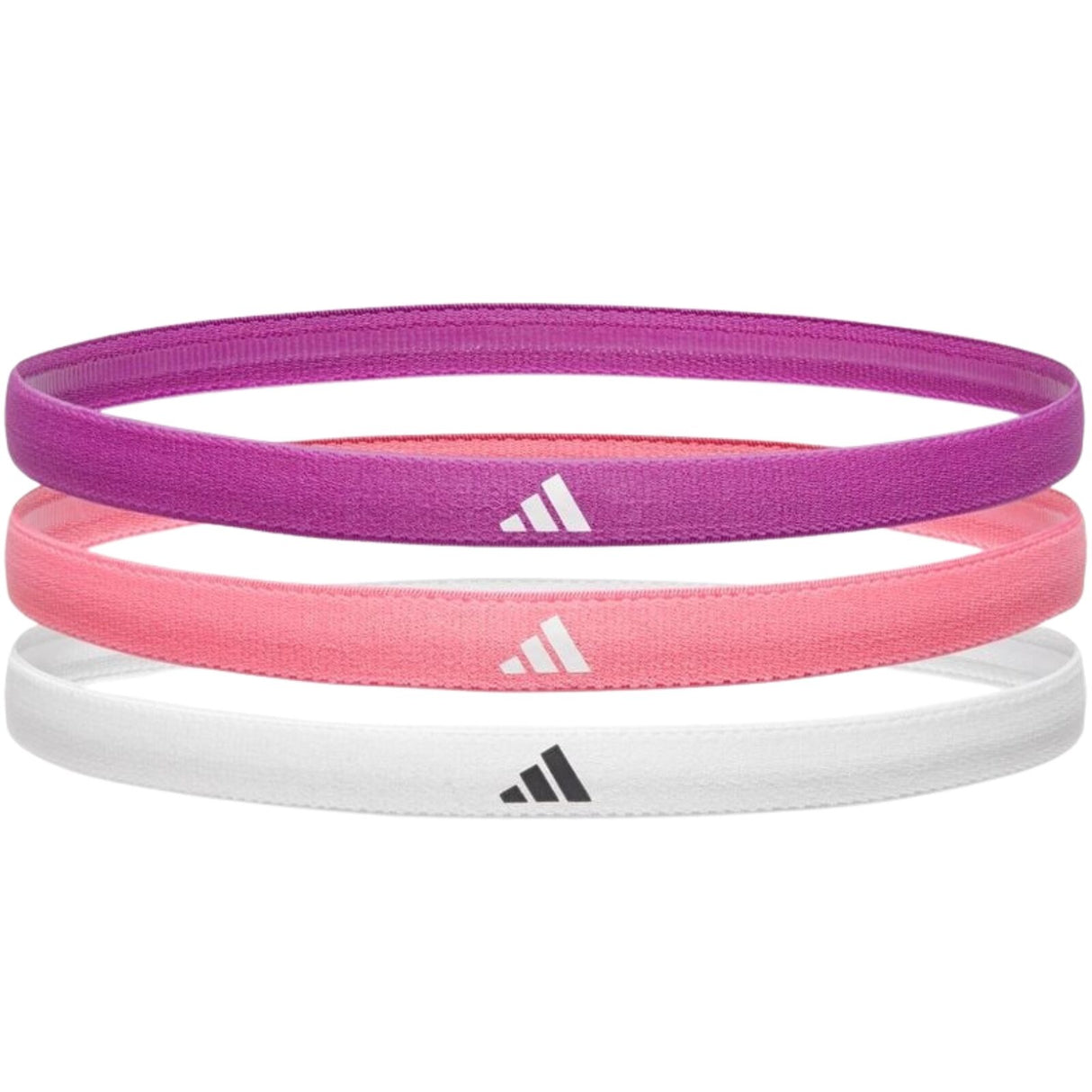 Adidas 3-Piece Set Hairbands Headbands Non-Slip Silicone in Multi
