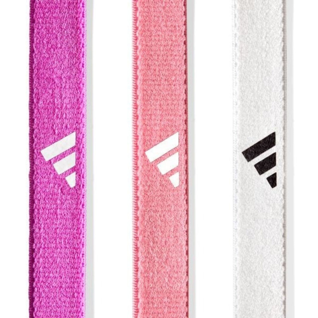 Adidas 3-Piece Set Hairbands Headbands Non-Slip Silicone in Multi