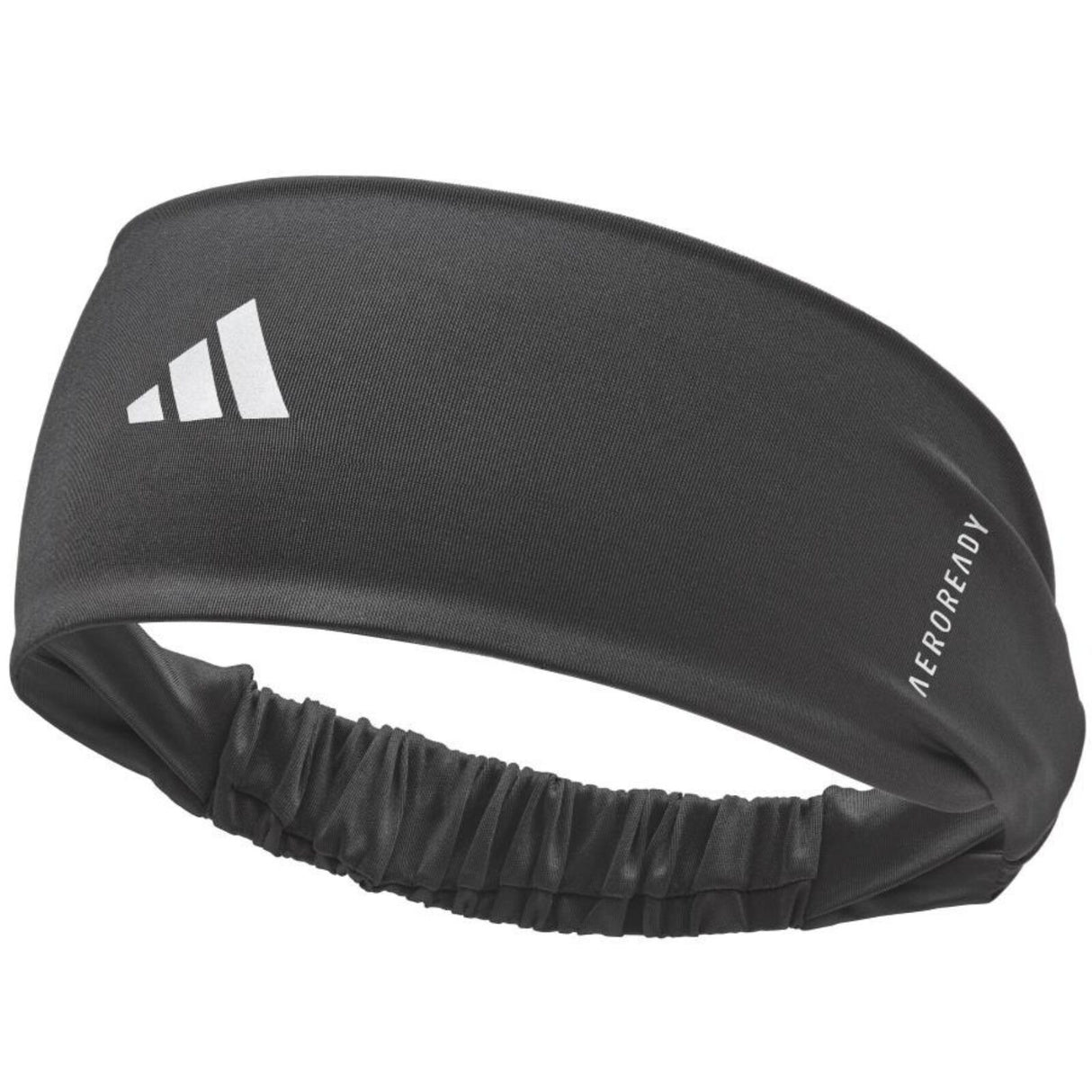 Adidas Sports Headband Haorband Wide Fit Aeroready Moisture-Wicking Reflective in Black