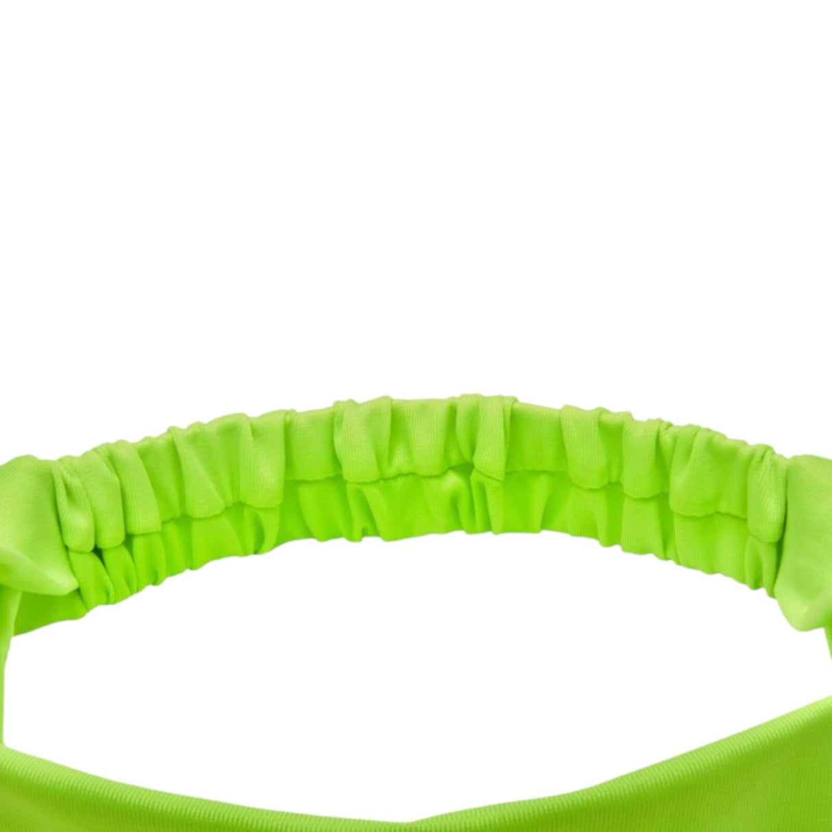 Adidas Sports Hairband Headband Wide Fit Aeroready Reflective Logo One Size in Lucid Lemon