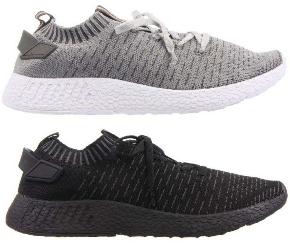 AEROSPORT Razor Knit Mesh Runners Fabric Sneaker Gym Running Breathable Athletic - Grey