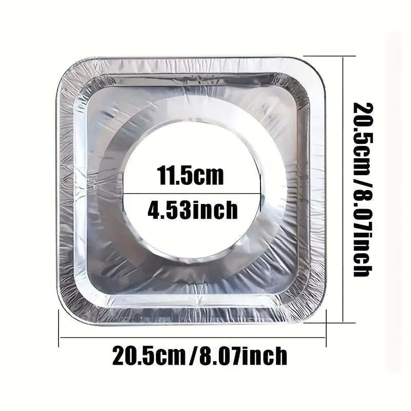 480x Aluminium Disposable Foil Stove Burner Covers (14cm x 12xm x 4.5cm)