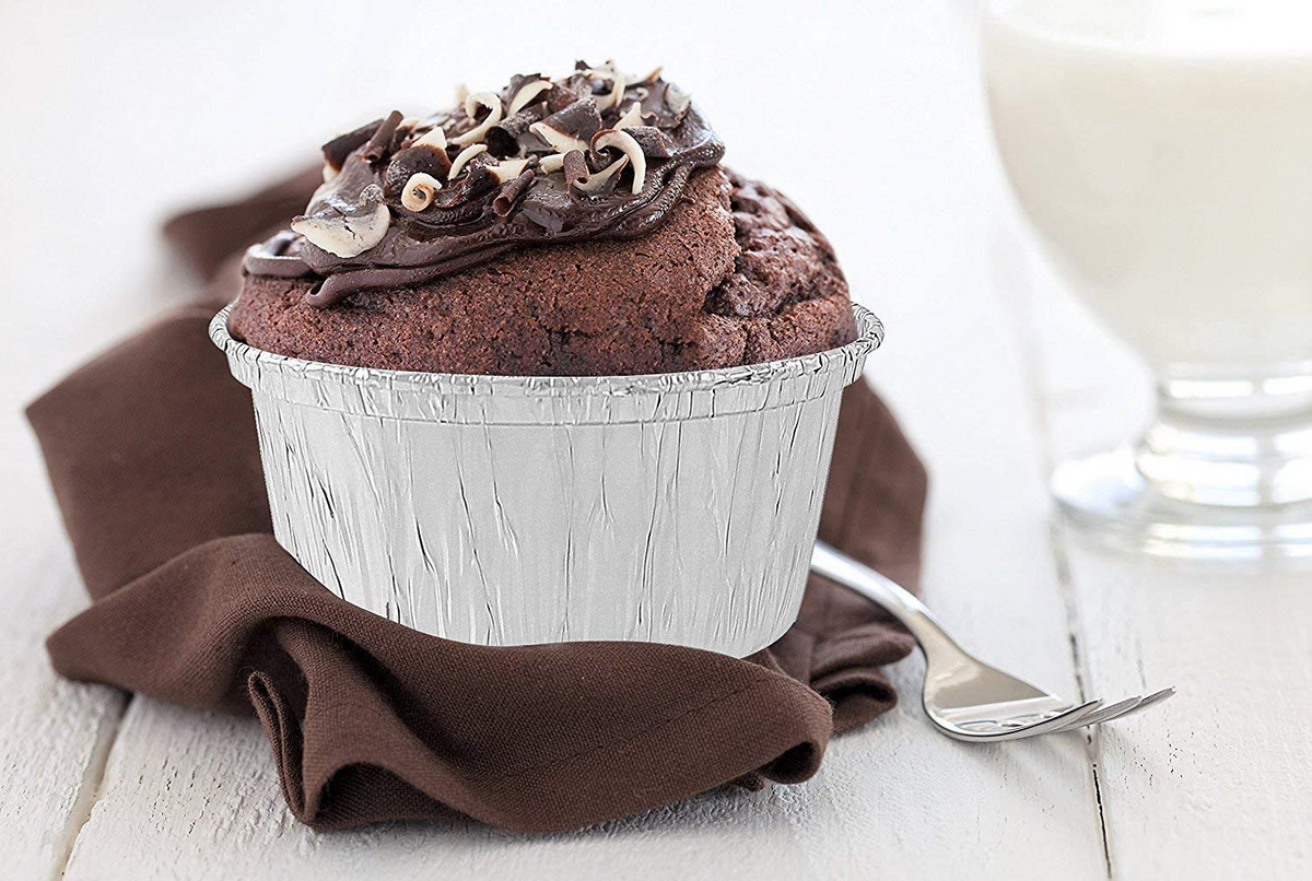 1200x Aluminium Foil Baking Cups 8x3.8cm - Bulk Box (Great for Cupcakes)