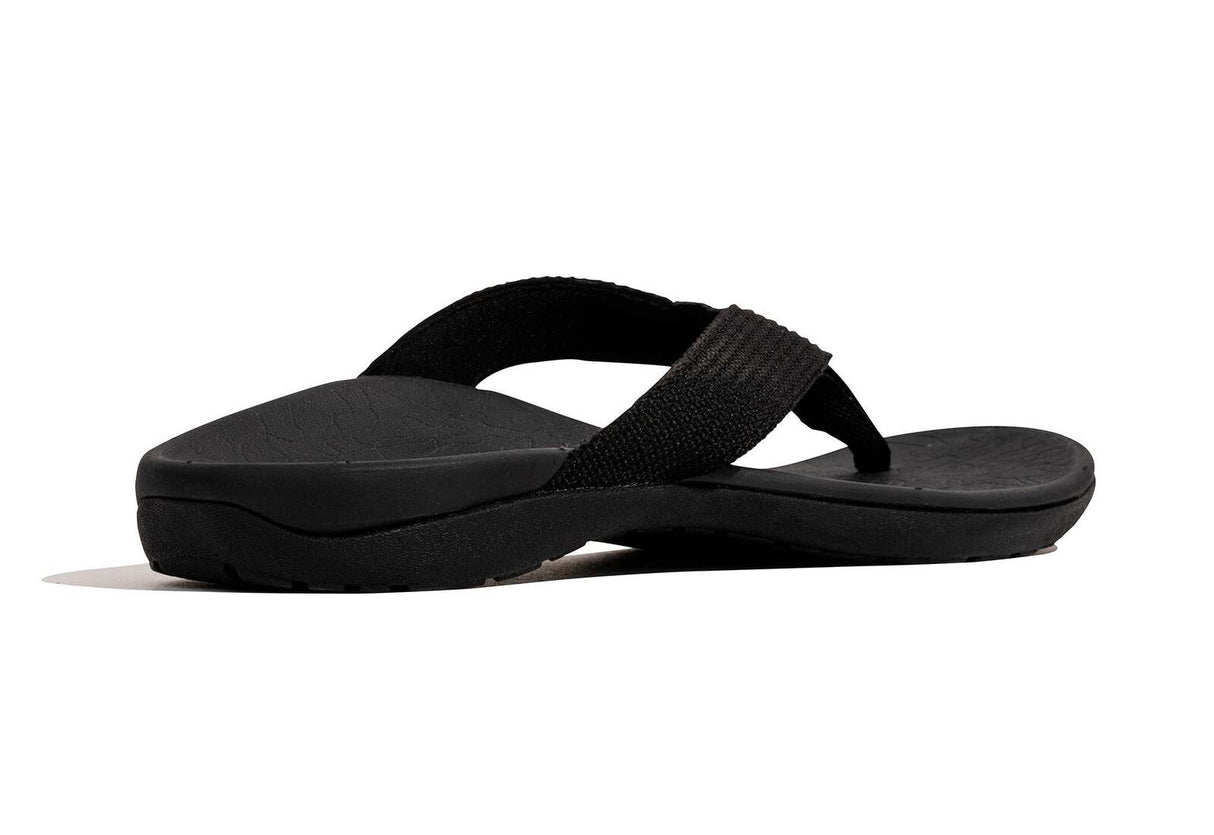 AXIGN Premium Orthotic Arch Support Flip Flops Sandal Thongs Archline - Black