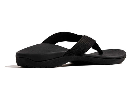 AXIGN Premium Orthotic Arch Support Flip Flops Sandal Thongs Archline - Black