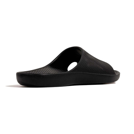 Archline Rebound Orthotic Slides Flip Flop Thongs Slip On Arch Support - Black