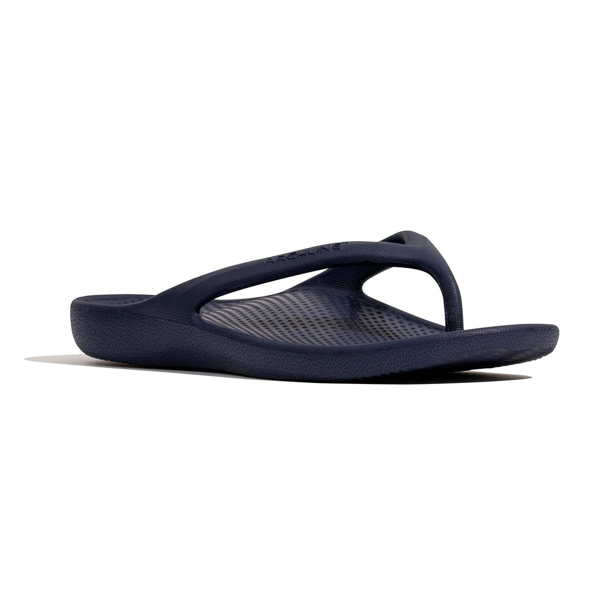 Archline Orthotic Foam Thongs Arch Support Flip Flops Orthopedic Rebound - Navy
