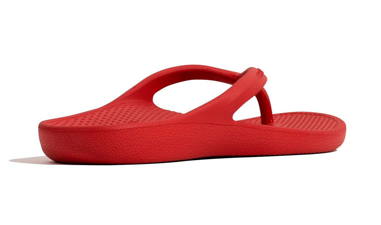 Archline Orthotic Foam Thongs Arch Support Flip Flops Orthopedic Rebound - Red