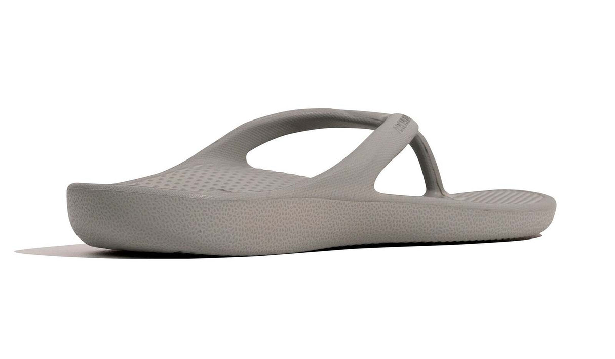 Archline Orthotic Foam Thongs Arch Support Flip Flops Orthopedic Rebound - Grey