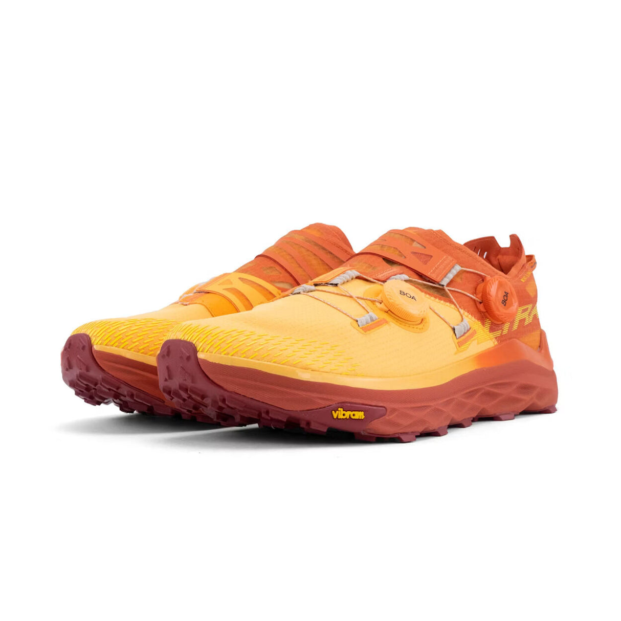 Altra Mont Blanc BOA Men’s Trail Running Shoes Vibram Litebase EGO MAX in Golden Hour