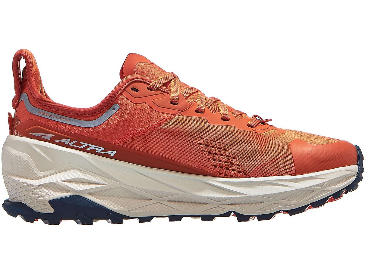 Altra Mens Olympus 5 Trail Running Shoes Runners Sneakers w/Vibram in Burnt Orange