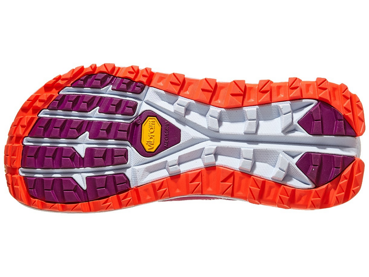 Altra Olympus 5 Womens Trail Running Shoes - Purple/Orange (Vibram Sole Sneakers/Runners)