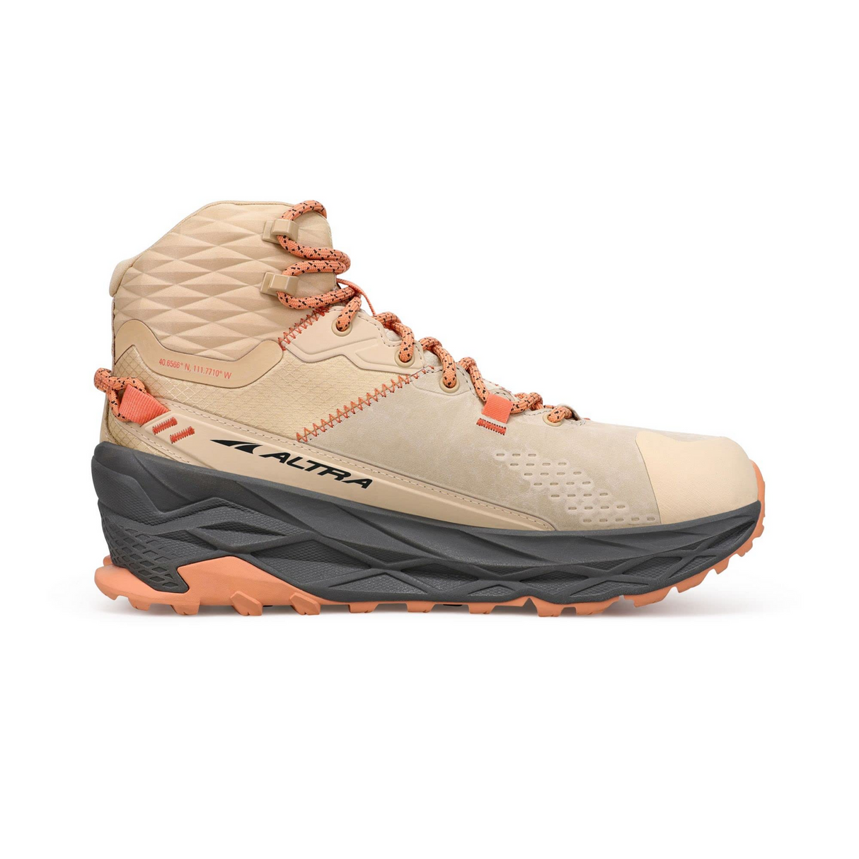 Altra Womens Gore-Tex Olympus 5 Mid Trail Sneakers Shoes Vibram Waterproof in Sand