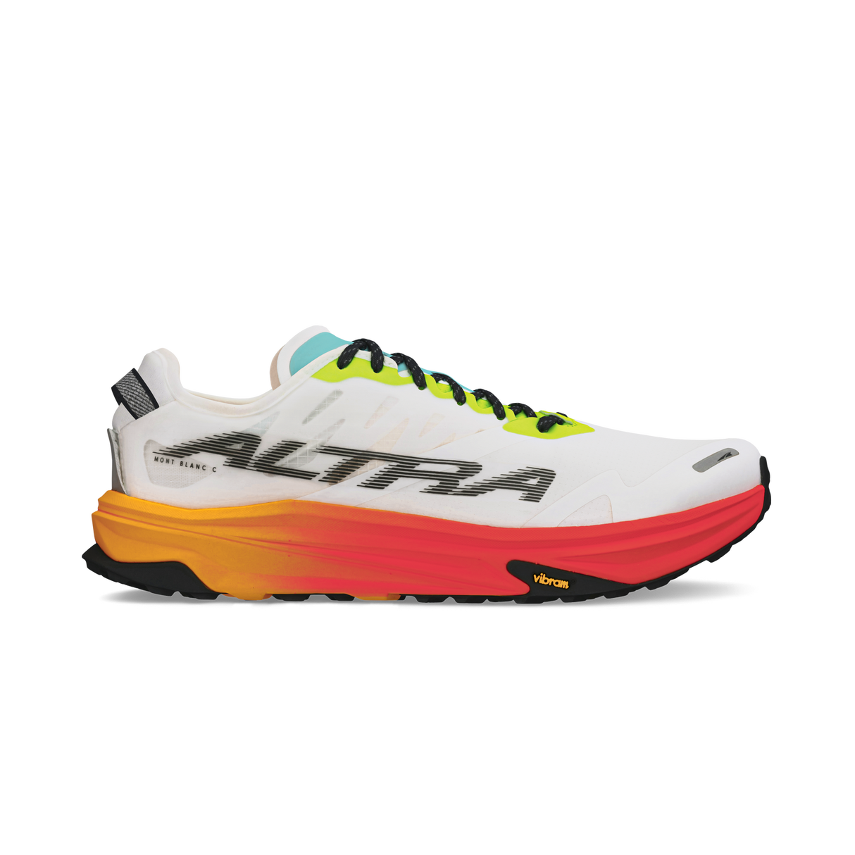 Altra Mens Mont Blanc Carbon Trail Racing Running Shoes in White/Orange (Sneakers/Runners)