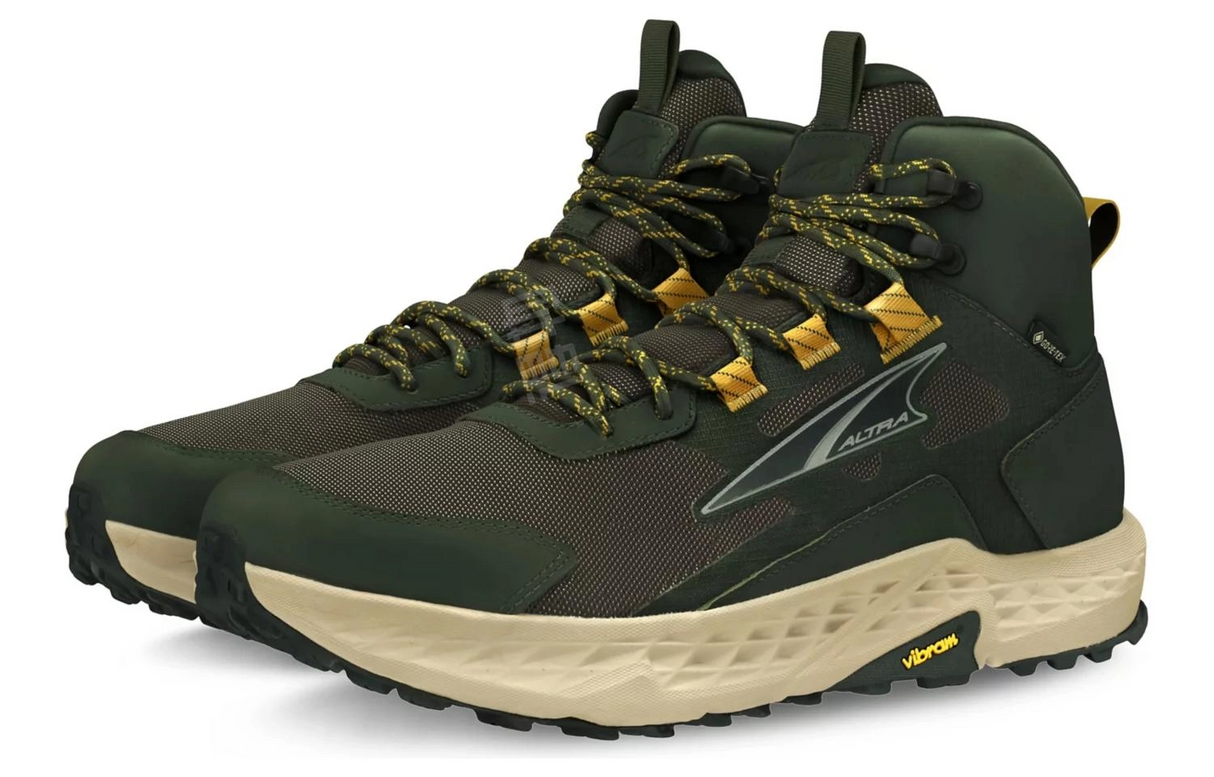 Altra Mens Timp Hiker Gore-Tex Waterproof Mid Shoes Boots in Dusty Olive
