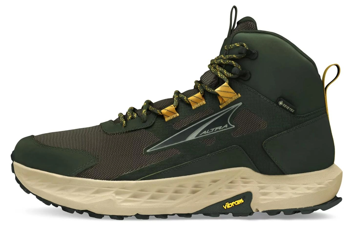 Altra Mens Timp Hiker Gore-Tex Waterproof Mid Shoes Boots in Dusty Olive