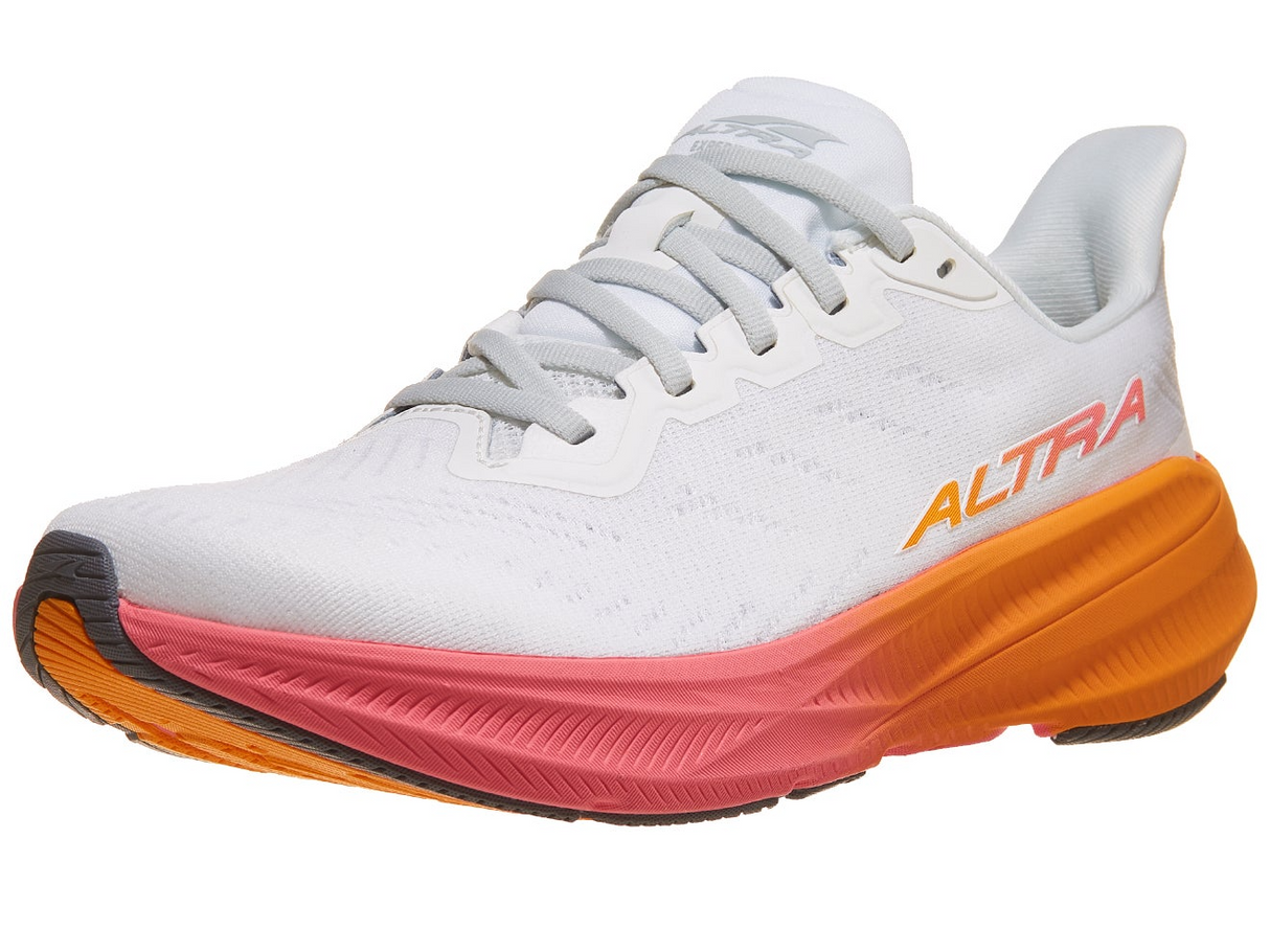 Altra Womens Experience Flow 2 Sneakers Shoes in White/Orange