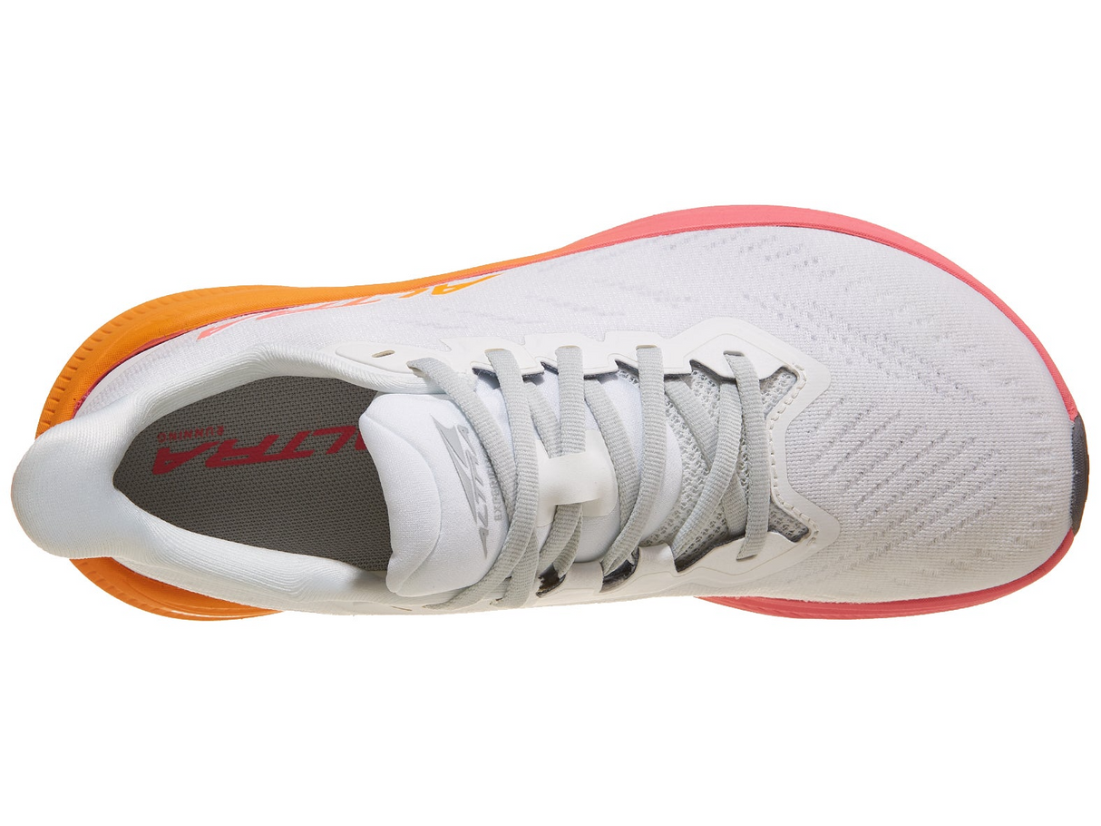 Altra Womens Experience Flow 2 Sneakers Shoes in White/Orange