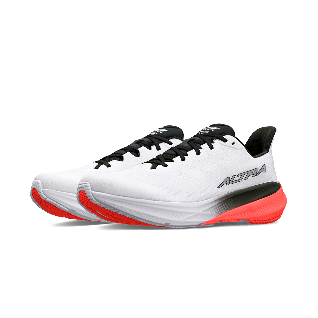 Altra Womens Experience Flow 2 Berlin Running Shoes - White/Coral (Sneakers/Runners)