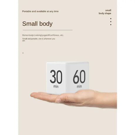 Rotation Cube Timer 15/20/30/60 Minutes Custom Countdown for Tasks Work Study