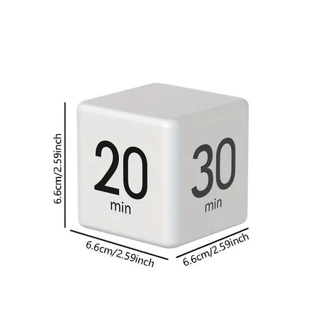 Rotation Cube Timer 15/20/30/60 Minutes Custom Countdown for Tasks Work Study
