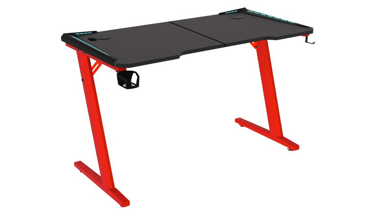 Odyssey8 Gaming Desk - 140cm Dual Panel - Red