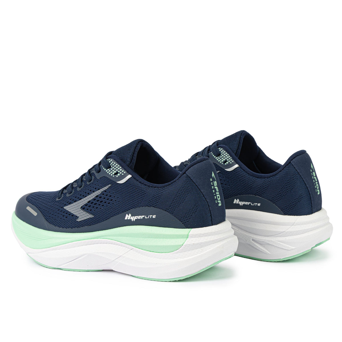 Sfida Arcana Womens Runners - Navy/Mint (Running Shoes/Sneakers)