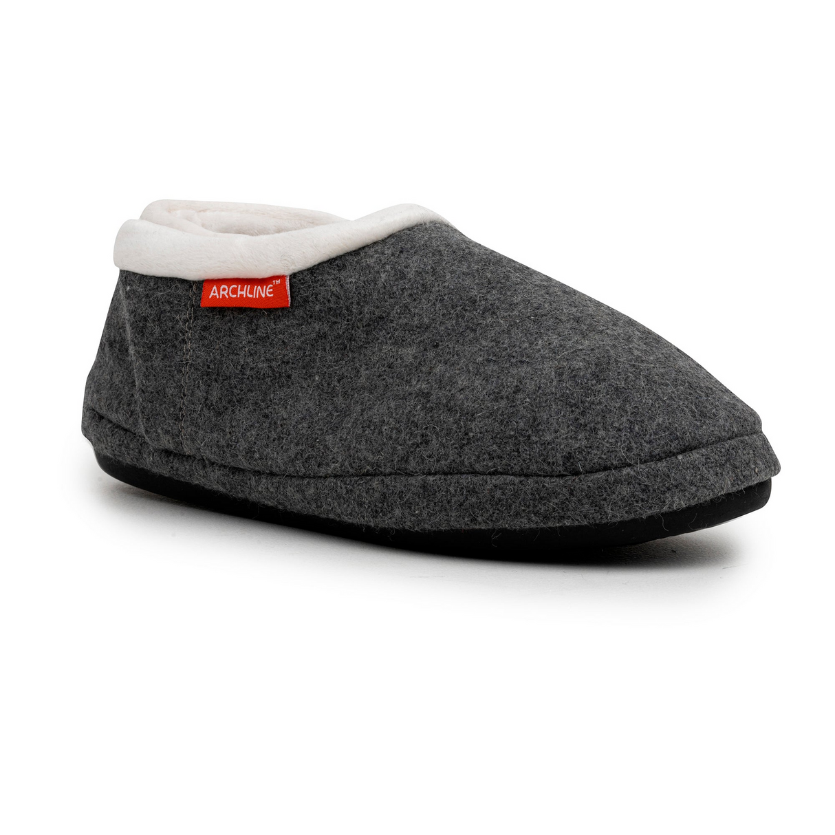 ARCHLINE Orthotic Slippers CLOSED Arch Scuffs Orthopedic Moccasins Shoes in Grey Marle