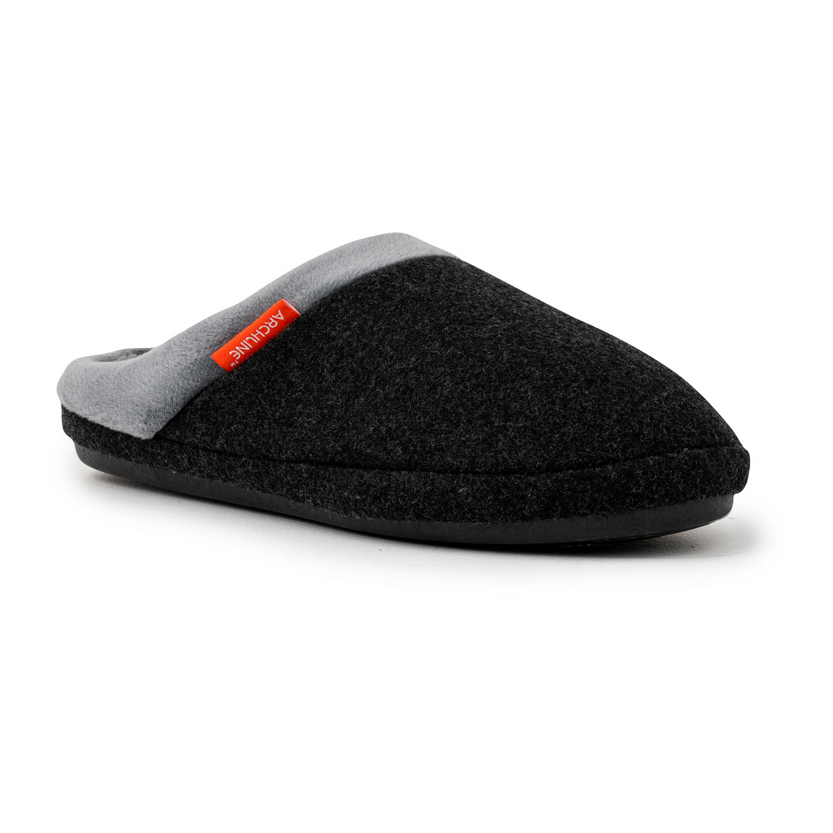 ARCHLINE Orthotic Slippers Slip On Arch Scuffs Orthopedic Moccasins in Charcoal Marle