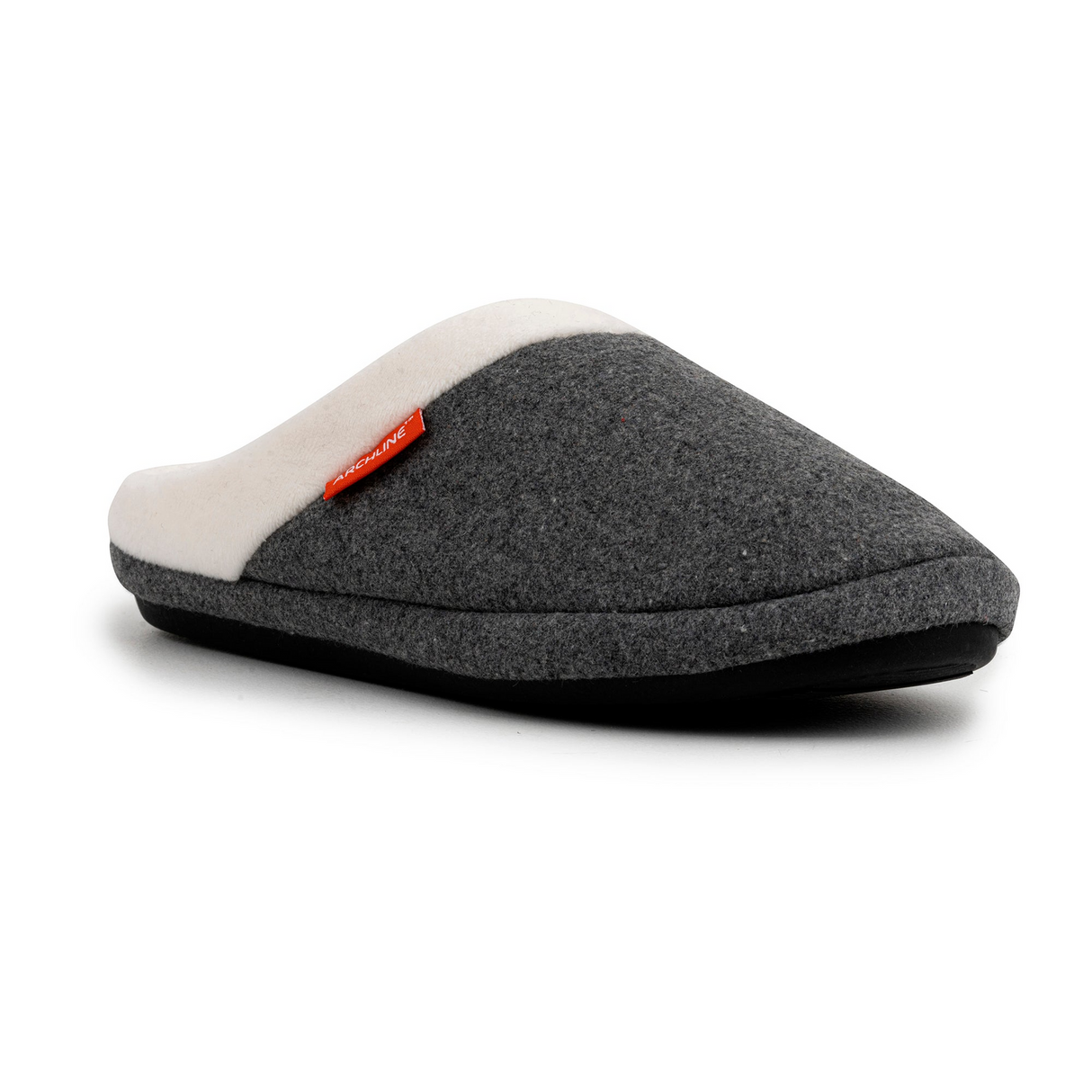 ARCHLINE Orthotic Slippers Slip On Arch Scuffs Orthopedic Moccasins in Grey Marle