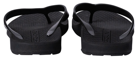 ARCHLINE Orthotic Thongs Arch Support Shoes Footwear Flip Flops Orthopedic - Black/Black